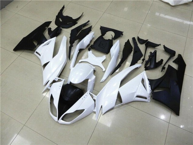 White 09-12 ZX6R Motorcycle Fairings White 09-12 ZX6R Motorcycle Fairings