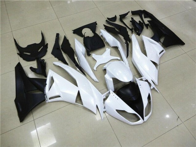 White 09-12 ZX6R Motorcycle Fairings White 09-12 ZX6R Motorcycle Fairings