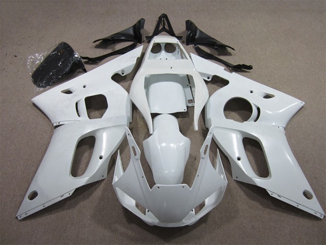 White 98-02 YZF R6 Motorcycle Fairing White 98-02 YZF R6 Motorcycle Fairing