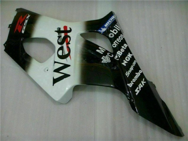 White Black 03-04 GSXR 1000 Full Motorcycle Fairing Kits White Black 03-04 GSXR 1000 Full Motorcycle Fairing Kits