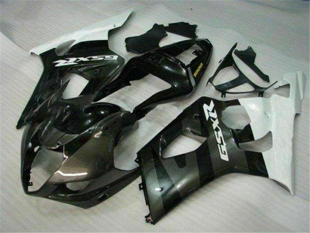 White Black 03-04 GSXR 1000 Motorcycle Fairing White Black 03-04 GSXR 1000 Motorcycle Fairing