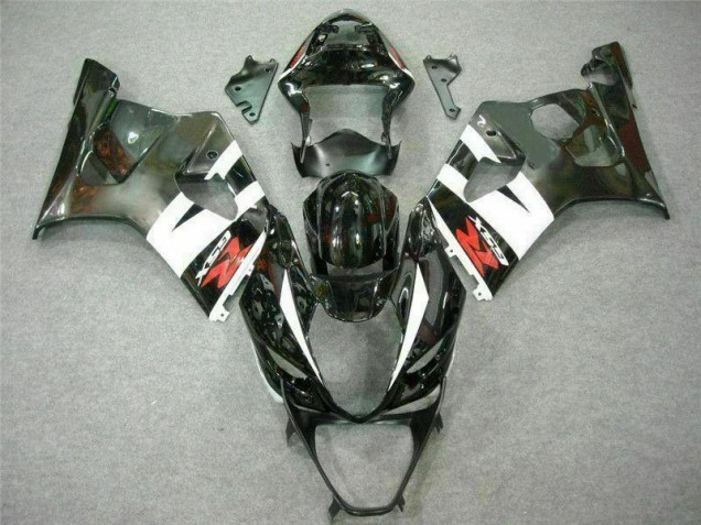 White Black 03-04 GSXR 1000 Motorcycle Fairings