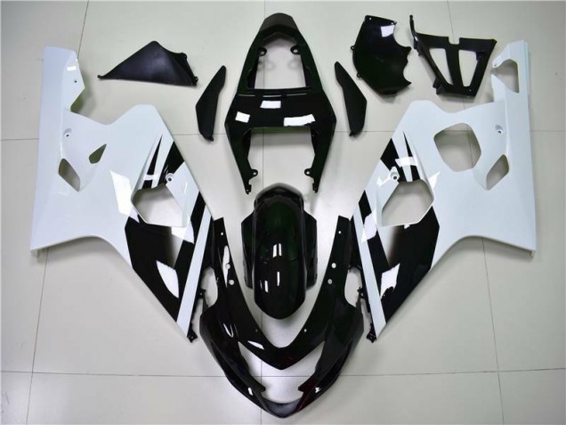 White Black 04-05 GSXR 600/750 Motorcycle Fairing White Black 04-05 GSXR 600/750 Motorcycle Fairing