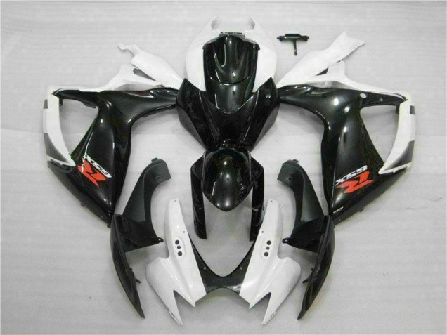 White Black 06-07 GSXR 600/750 Motorcycle Fairing White Black 06-07 GSXR 600/750 Motorcycle Fairing