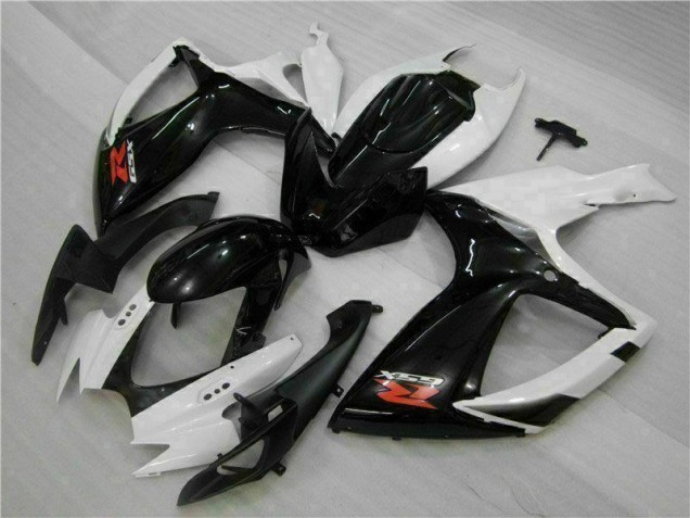 White Black 06-07 GSXR 600/750 Motorcycle Fairings White Black 06-07 GSXR 600/750 Motorcycle Fairings
