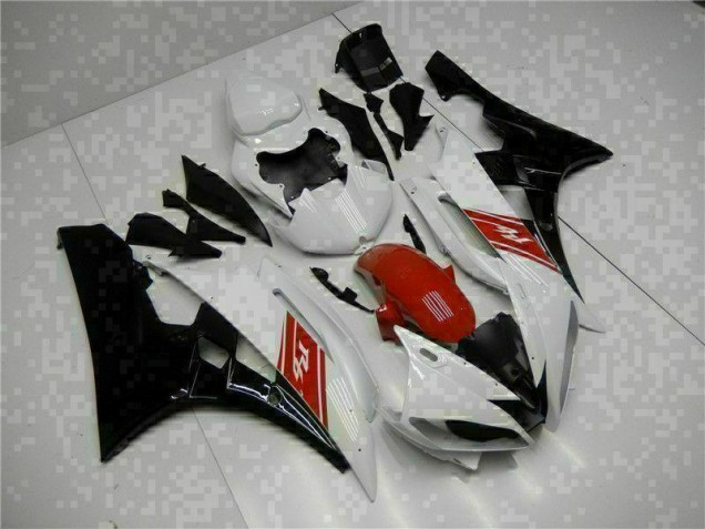 White Black 06-07 YZF R6 Motorcycle Bodywork White Black 06-07 YZF R6 Motorcycle Bodywork