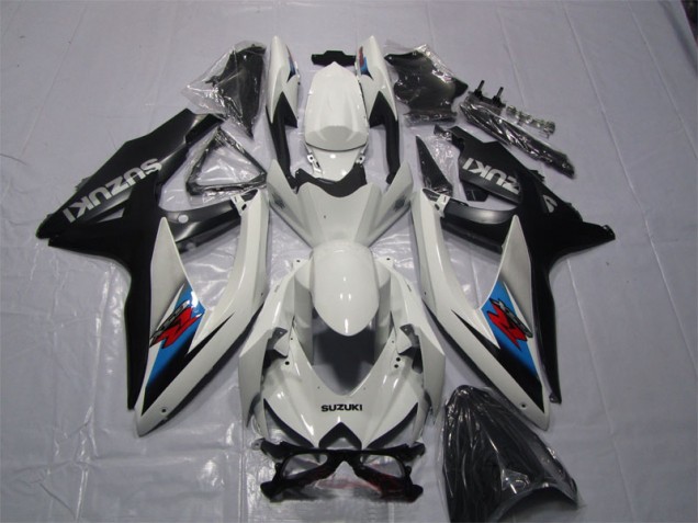 White Black 07-08 GSXR 1000 Motorcycle Fairings White Black 07-08 GSXR 1000 Motorcycle Fairings