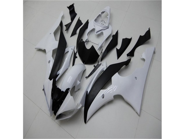 White Black 08-16 YZF R6 Motorcycle Fairing & Bodywork White Black 08-16 YZF R6 Motorcycle Fairing & Bodywork