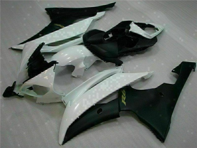 White Black 08-16 YZF R6 Motorcycle Fairing White Black 08-16 YZF R6 Motorcycle Fairing