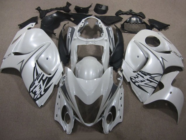White Black 08-19 GSXR 1300 Hayabusa Motorcycle Fairing White Black 08-19 GSXR 1300 Hayabusa Motorcycle Fairing