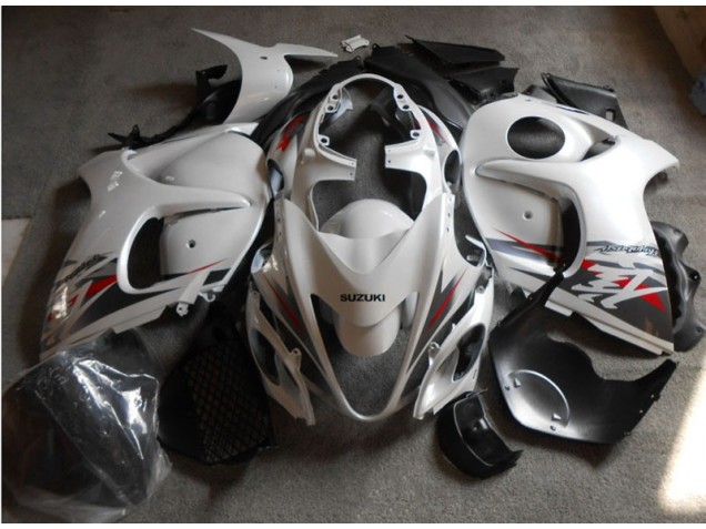 White Black 08-19 GSXR 1300 Hayabusa Motorcycle Fairings White Black 08-19 GSXR 1300 Hayabusa Motorcycle Fairings