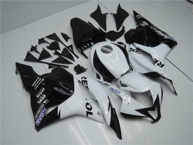 White Black 09-12 CBR600RR Motorcycle Fairing