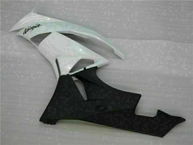 White Black 09-12 ZX6R Motorcycle Fairing White Black 09-12 ZX6R Motorcycle Fairing