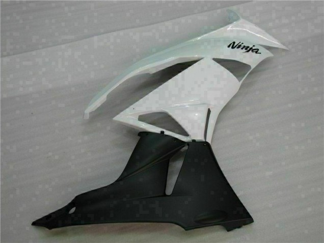 White Black 09-12 ZX6R Motorcycle Fairing White Black 09-12 ZX6R Motorcycle Fairing