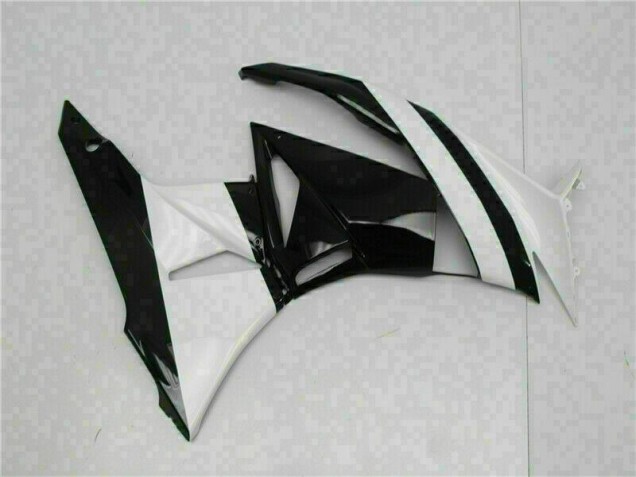White Black 09-12 ZX6R Motorcycle Fairings White Black 09-12 ZX6R Motorcycle Fairings