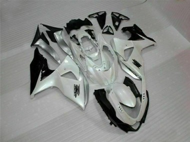 White Black 09-16 GSXR 1000 Motorcycle Fairing