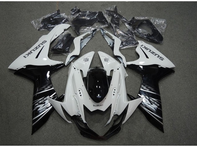 White Black 11-21 GSXR 750 Motorcycle Fairing White Black 11-21 GSXR 750 Motorcycle Fairing