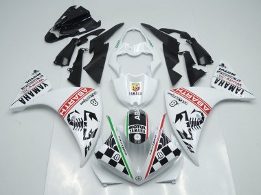 White Black Abrath 09-11 YZF R1 Motorcycle Fairings