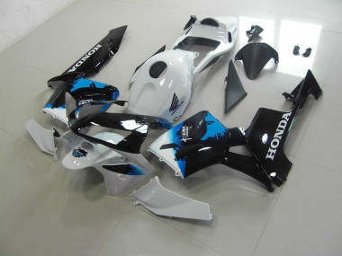 White Black Blue 03-04 CBR600RR Motorcycle Fairing