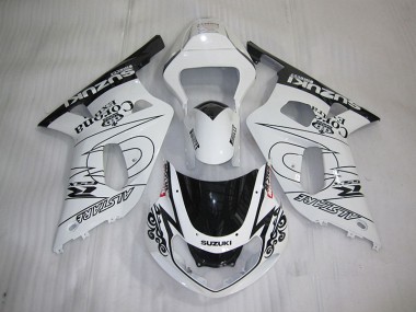 White Black Corona Extra 01-03 GSXR 600 Motorcycle Fairings