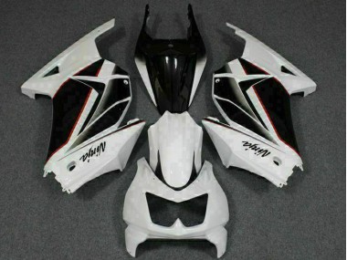White Black Ninja 08-12 EX250 Motorcycle Fairing