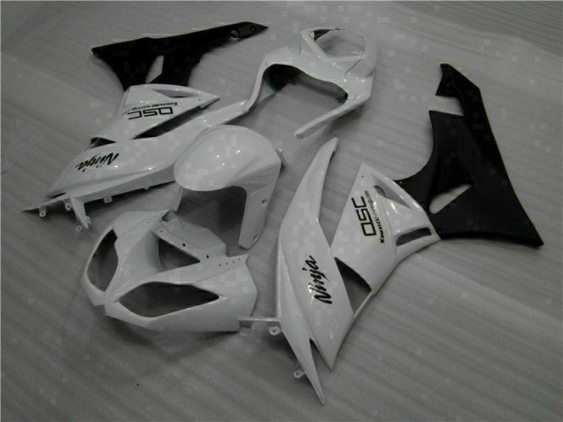 White Black Ninja 09-12 ZX6R Motorcycle Fairings White Black Ninja 09-12 ZX6R Motorcycle Fairings