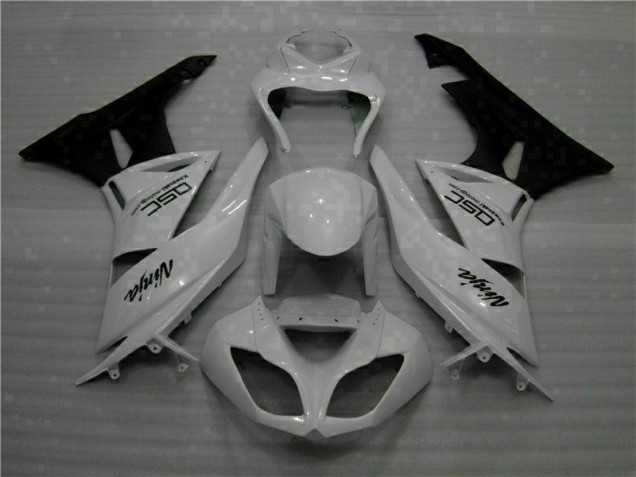 White Black Ninja 09-12 ZX6R Motorcycle Fairings White Black Ninja 09-12 ZX6R Motorcycle Fairings