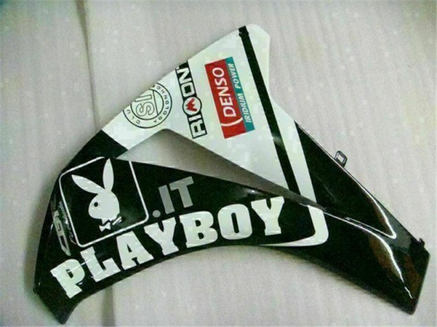 White Black Playboy 08-11 CBR1000RR Motorcycle Fairing