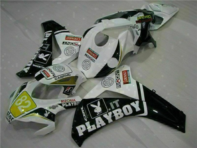 White Black Playboy 08-11 CBR1000RR Motorcycle Fairings White Black Playboy 08-11 CBR1000RR Motorcycle Fairings