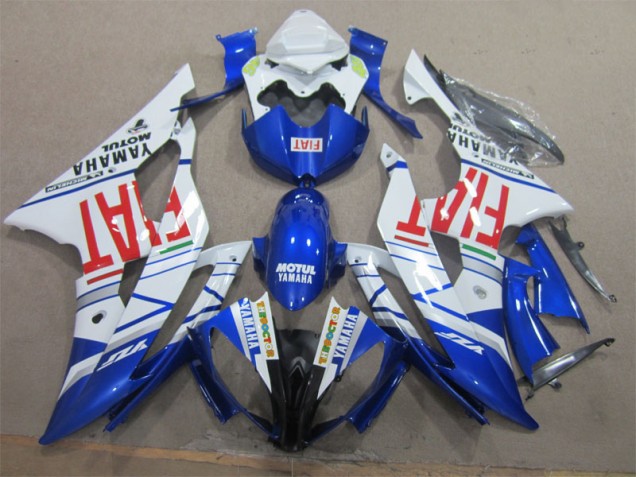 White Black Red Fiat 08-16 YZF R6 Motorcycle Fairings