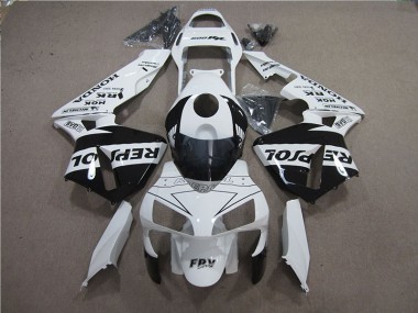White Black Repsol 05-06 CBR600RR Motorcycle Fairings