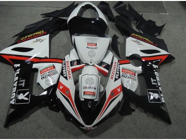 White Black Rizoma Playboy 05-06 ZX6R Motorcycle Fairings
