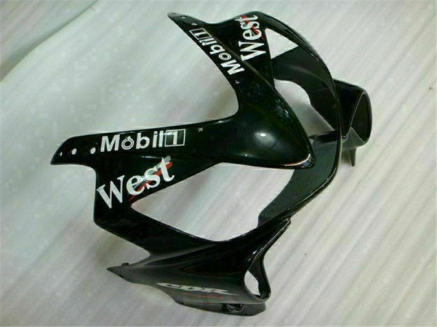 White Black West 01-03 CBR600 F4i Motorcycle Fairings