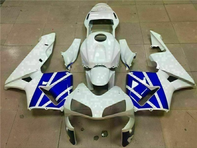 White Blue 03-04 CBR600RR Motorcycle Fairing White Blue 03-04 CBR600RR Motorcycle Fairing