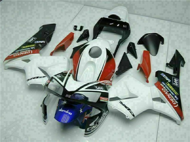 White Blue 03-04 CBR600RR Motorcycle Fairings White Blue 03-04 CBR600RR Motorcycle Fairings
