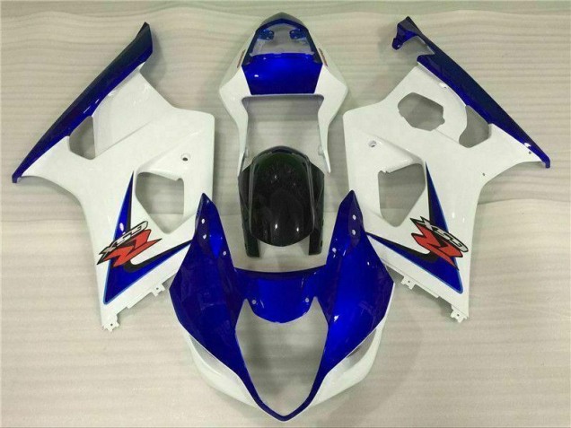 White Blue 03-04 GSXR 1000 Motorcycle Fairings White Blue 03-04 GSXR 1000 Motorcycle Fairings