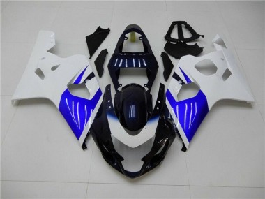 White Blue 04-05 GSXR 600/750 Motorcycle Fairings