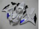 White Blue 06-07 GSXR 600/750 Motorcycle Fairing