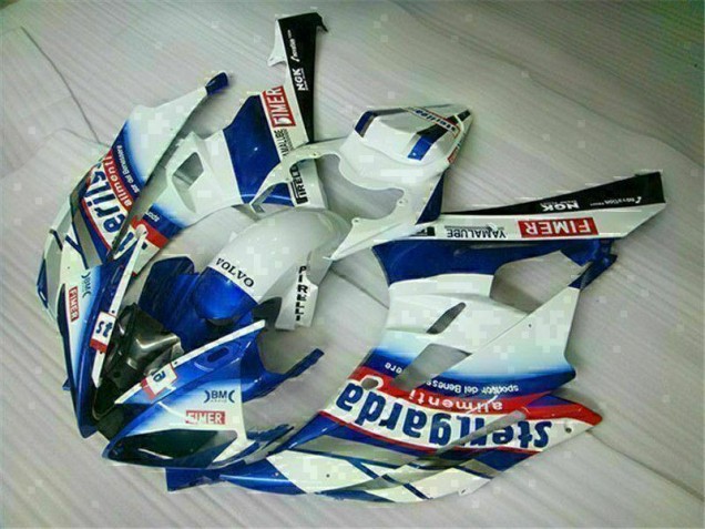 White Blue 06-07 YZF R6 Motorcycle Fairing White Blue 06-07 YZF R6 Motorcycle Fairing