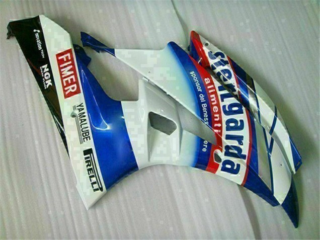 White Blue 06-07 YZF R6 Motorcycle Fairing White Blue 06-07 YZF R6 Motorcycle Fairing