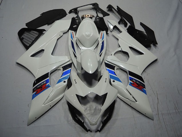 White Blue 07-08 GSXR 1000 Motorcycle Fairing White Blue 07-08 GSXR 1000 Motorcycle Fairing