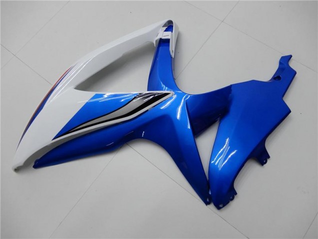 White Blue 08-10 GSXR 600/750 Motorcycle Fairing White Blue 08-10 GSXR 600/750 Motorcycle Fairing