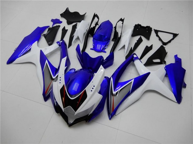 White Blue 08-10 GSXR 600/750 Motorcycle Fairings White Blue 08-10 GSXR 600/750 Motorcycle Fairings