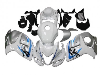 White Blue 08-19 GSXR 1300 Hayabusa Motorcycle Fairings