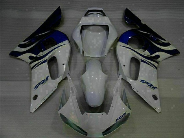White Blue 98-02 YZF R6 Motorcycle Fairing