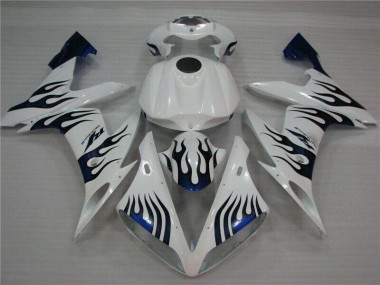 White Blue Flame 04-06 YZF R1 Motorcycle Fairings