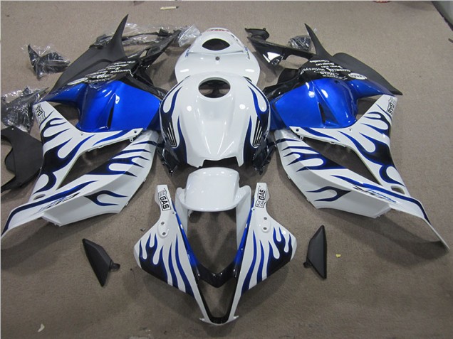 White Blue Flame 09-12 CBR600RR Motorcycle Fairings White Blue Flame 09-12 CBR600RR Motorcycle Fairings