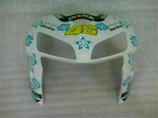 White Blue Nastro Azzurro 46 05-06 CBR600RR Motorcycle Fairing White Blue Nastro Azzurro 46 05-06 CBR600RR Motorcycle Fairing