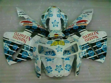 White Blue Nastro Azzurro 46 05-06 CBR600RR Motorcycle Fairing