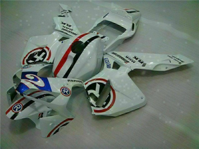 White Blue R 2 03-04 CBR600RR Motorcycle Fairings White Blue R 2 03-04 CBR600RR Motorcycle Fairings